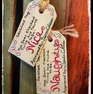 Naughy or Nice Christmas ornament